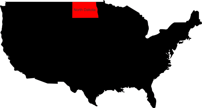 North Dakota pin location png
