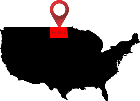 North Dakota pin png