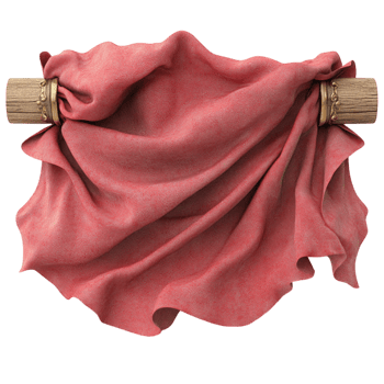 Soft pink fabric draped over a wooden rod symbolizing texture elegance and the flowing movement of lightweight textiles used in fashion and home decor png