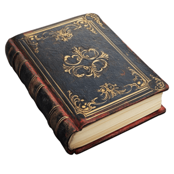 Antique Book with Ornate Cover png