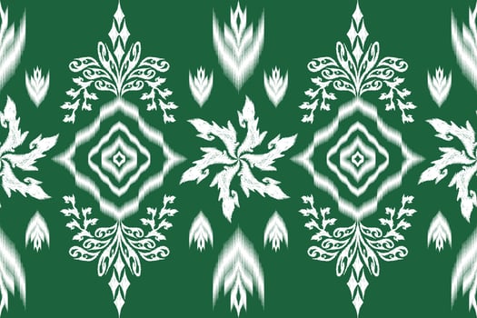 ethnic oriental pattern traditional on red background.Aztec style,embroidery,abstract,,illustration.design for texture,fabric,clothing vector