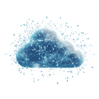 Abstract Cloud Computing Network Visualization png