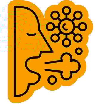 Viral Spread Through Air vector