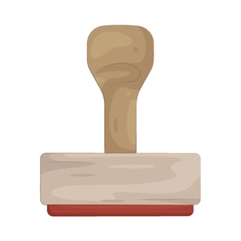 wooden stamp Illustration vector