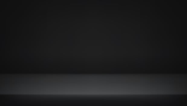 Empty black studio background. Empty Room Studio with table. Space for selling products, backdrop, wallpaper, background, text. Gradient table. illustration. vector
