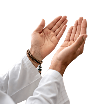 Muslim Hands Raised in Worship, Faith, Prayer, and Blessings png