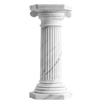 Elegant Marble Column Pedestal Display Stand png