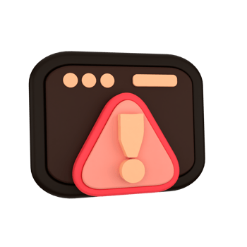 web alert 3d icon png