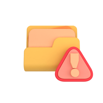 folder warning 3d icon png