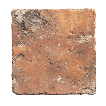Weathered terracotta tile showing age and texture png