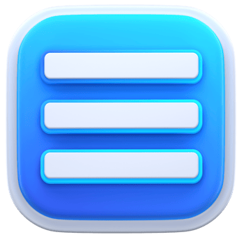 3d illustration hamburger menu png