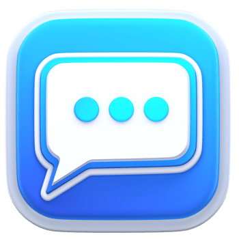 3d illustration chat png