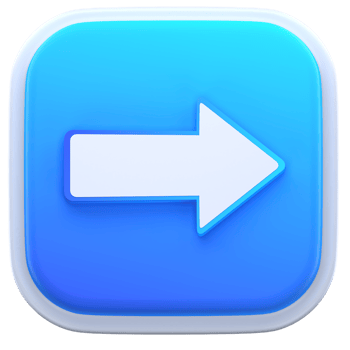 3d illustration right arrow png