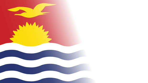 Transparent Kiribati flag banner png