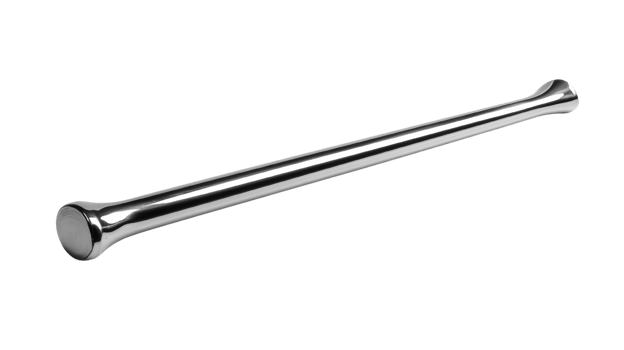 Polished Metal Rod With Rounded Ends png