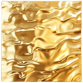 Abstract Gold Liquid Swirling Texture Design png