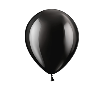 A Single Black Balloon Against a Dark Background png