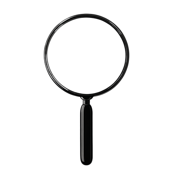 A Black Magnifying Glass On A Dark Background png