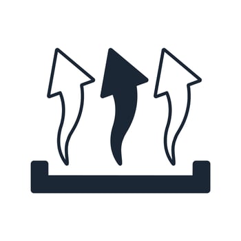 air flow icon. flat vector