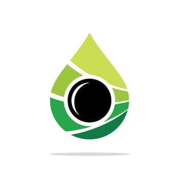 Green Droplet Eye Logo Template Illustration Design Illustration Design. EPS 10. vector