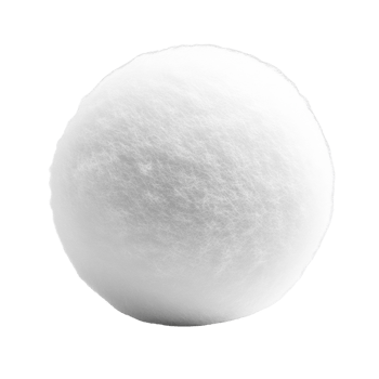 A perfectly round white textured sphere png