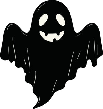 Spooky Ghost silhouette Illustration vector
