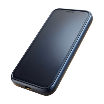 Black smartphone electronic device 3d illustration isolated on the transparent background png