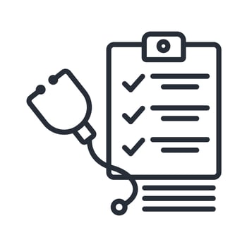 diagnosis icons isolated on White Background. Flat style design vector