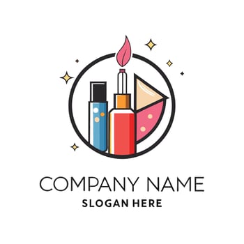 beauty salon logo white background, vector