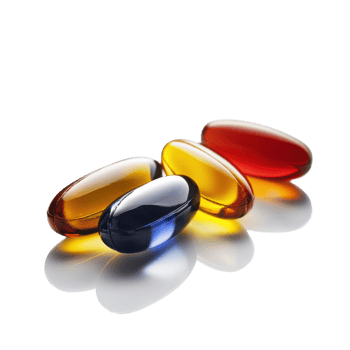 Variety of vitamins isolated on Transparent background for health and wellness promotion, vitamins bisolated on background png