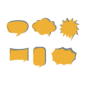 Collection Of Simple Bubble Chat vector
