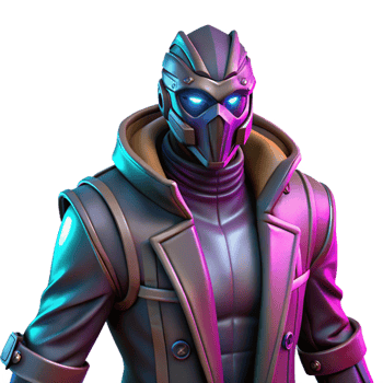 Cyberpunk Agent Futuristic Armored Combatant with Glowing Visor png