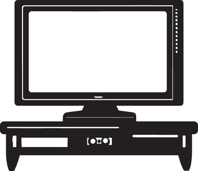 TV Stand icon black illustration vector