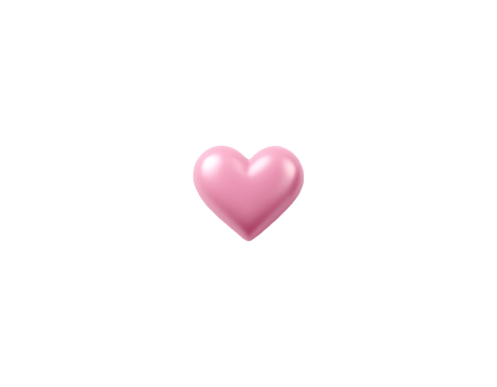 3d heart a vibrant pink heart all on a transparent background png