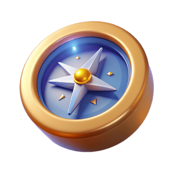 3D Compass Icon Navigation, Direction, Guidance, Exploration, Travel, Journey, Adventure, Wayfinding, Orientation, Positioning png