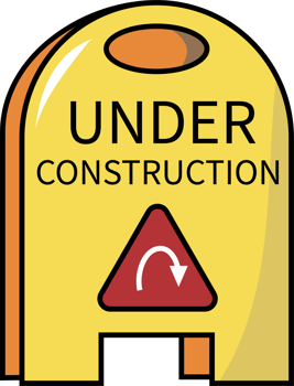 Under Construction Safety Sign Graphic png