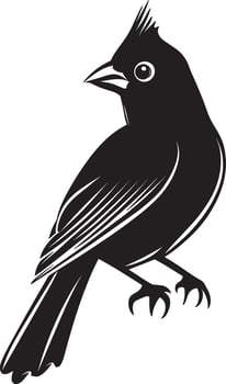 Cardinal icon black illustration vector