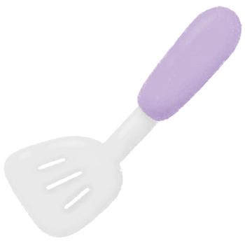 Purple fried spatula png