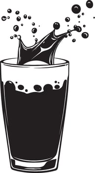 Milk simple silhouette black illustration vector