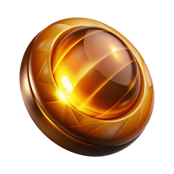 stunning creative Golden Orb Abstract Digital Render of a Luminous Sphere authentic png