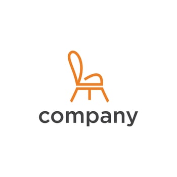 outline of a chair vector