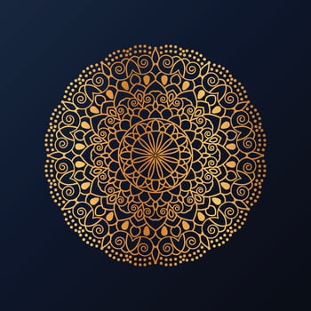 Mystic Moon Mandala Design vector