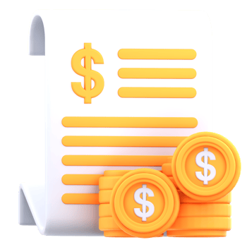 3d illustration invoice png