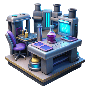 Futuristic Laboratory Advanced Research Station png