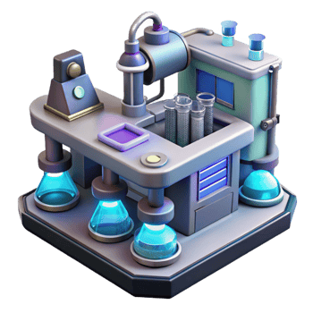 Advanced Science Laboratory Futuristic Research Equipment and Technology png