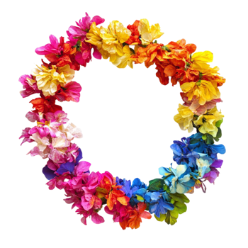 Colorful Floral Wreath png