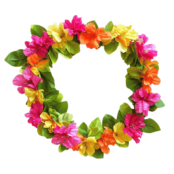 Hawaiian Flower Wreath png