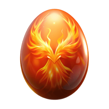 Fiery Avian Egg A Mythical Orb of Embers png