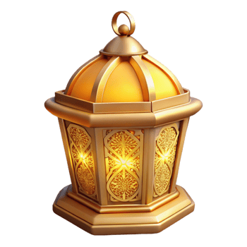 Illuminated Golden Lantern Intricate Design, Festive Decoration png