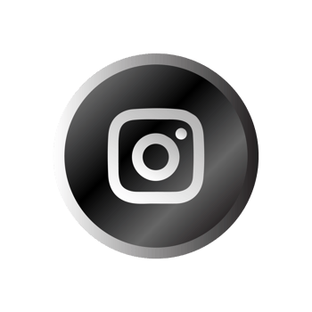 A black and white button with the word instagram on it png